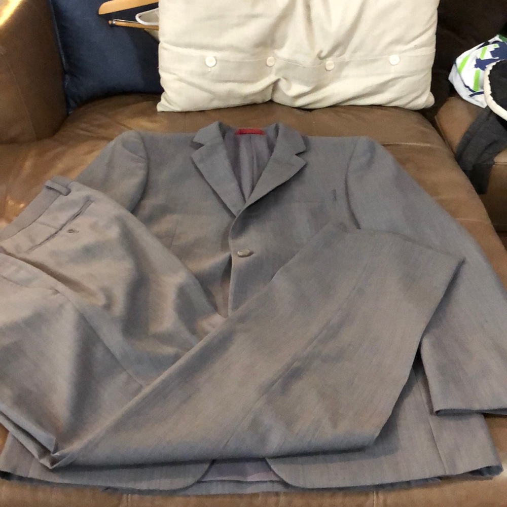 Gray suit jacket and pants